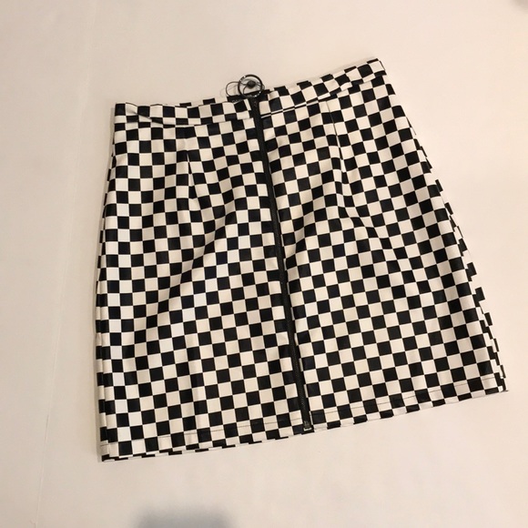 checkerboard skirt